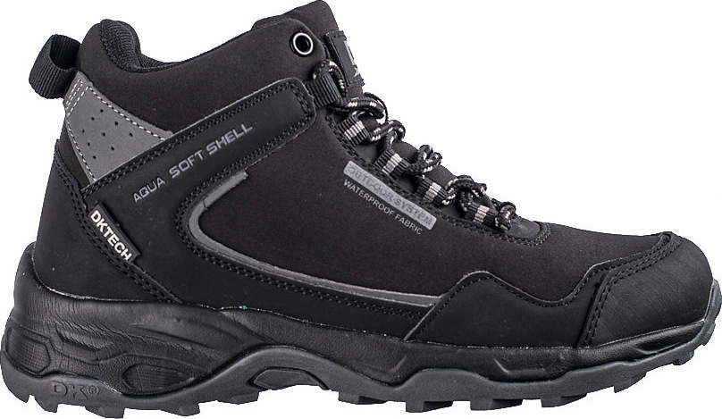 Vysoké čierne pánske trekové topánky 1029B-M Veľkosť: 41