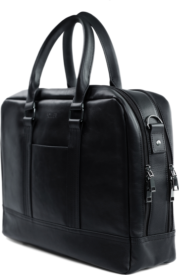 Pánska kožená čierna taška SL02 BLACK Veľkosť: ONE SIZE