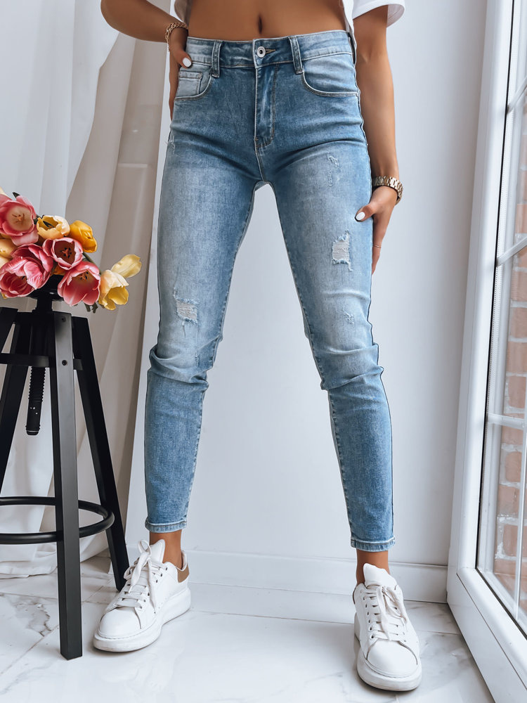 Svetlé skinny džínsy MOVE ON UY1392 Veľkosť: 2XL