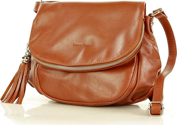 Kožená camel crossbody kabelka L27e Veľkosť: ONE SIZE