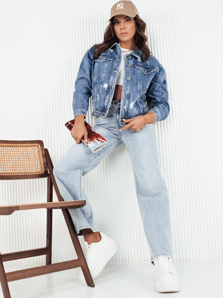 Modrá džínsová bavlnená bunda BILGON TY4139 Veľkosť: S/M