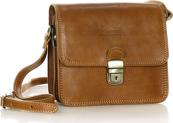 MARCO MAZZINI camel štvorcová crossbody kabelka (L250a) Veľkosť: ONE SIZE