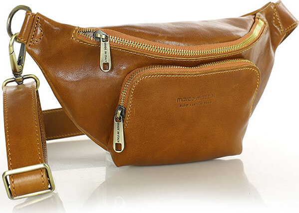 MARCO MAZZINI camel kožená ľadvinka (L249a) Veľkosť: ONE SIZE