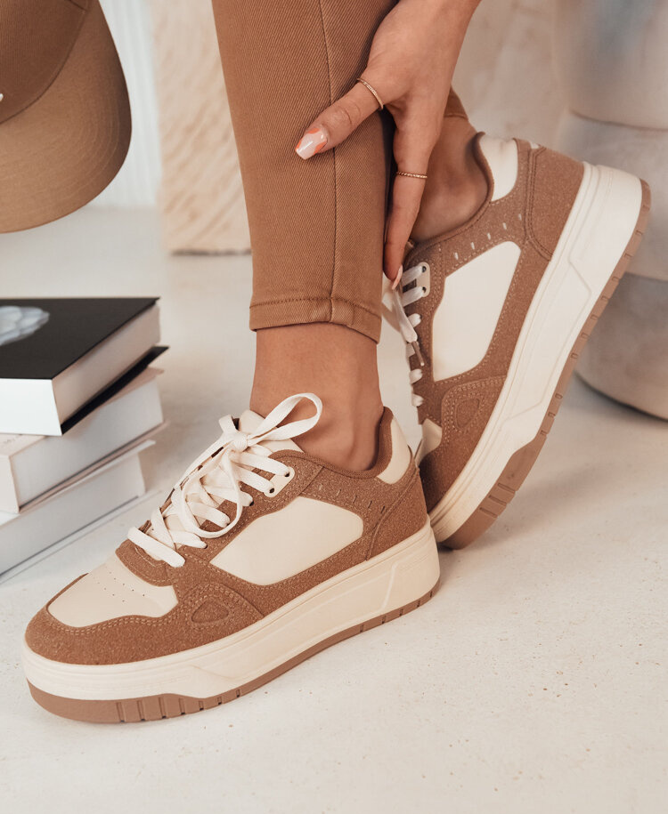 Tmavobéžové Sneakersy LETUR ZY0470 Veľkosť: 38