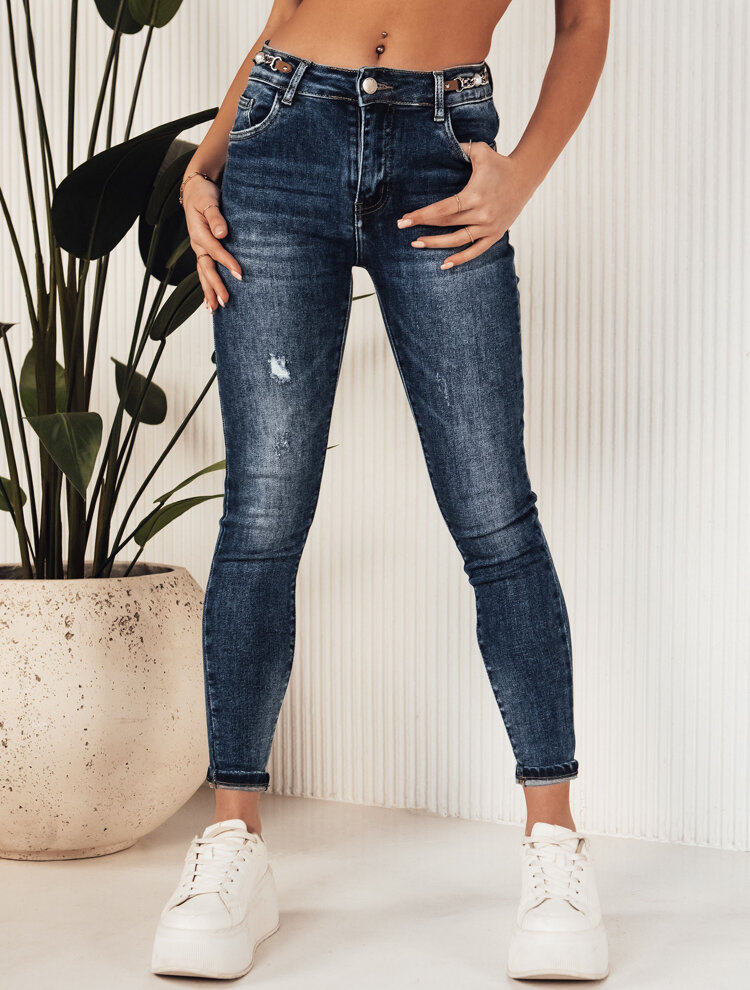 Tmavomodré džínsové nohavice BUSOT UY1907 Veľkosť: 29