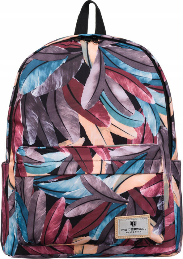 Peterson Farebný športový plecniak s potlačou pierok PTN 79904 Veľkosť: ONE SIZE