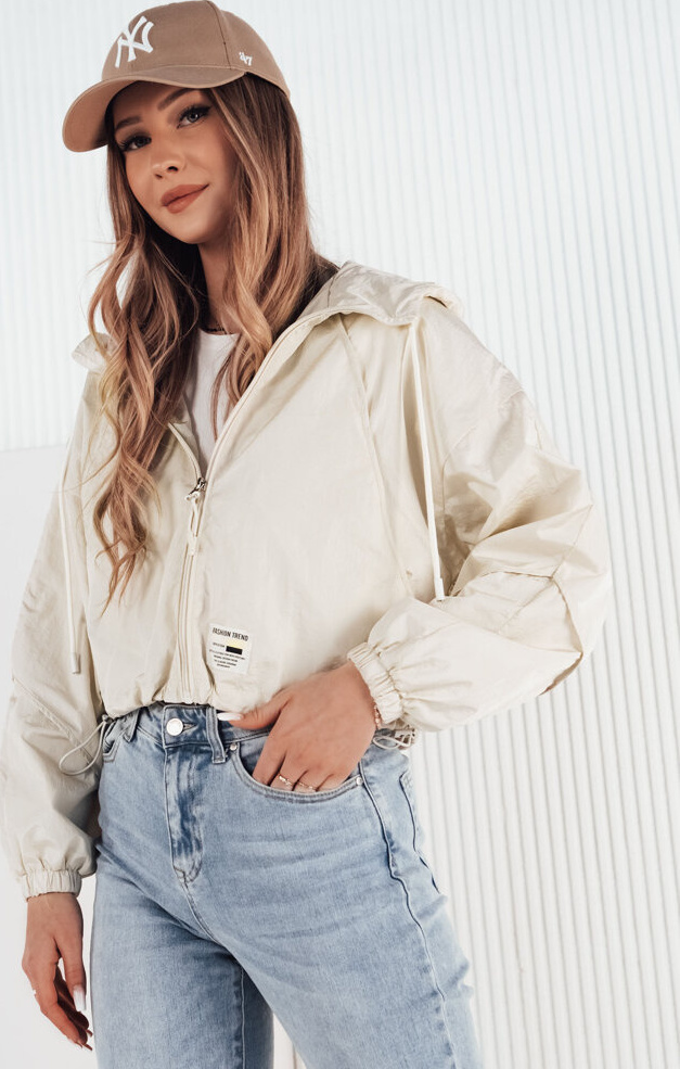 Smotanová crop bunda ISCAR TY4207 Veľkosť: S