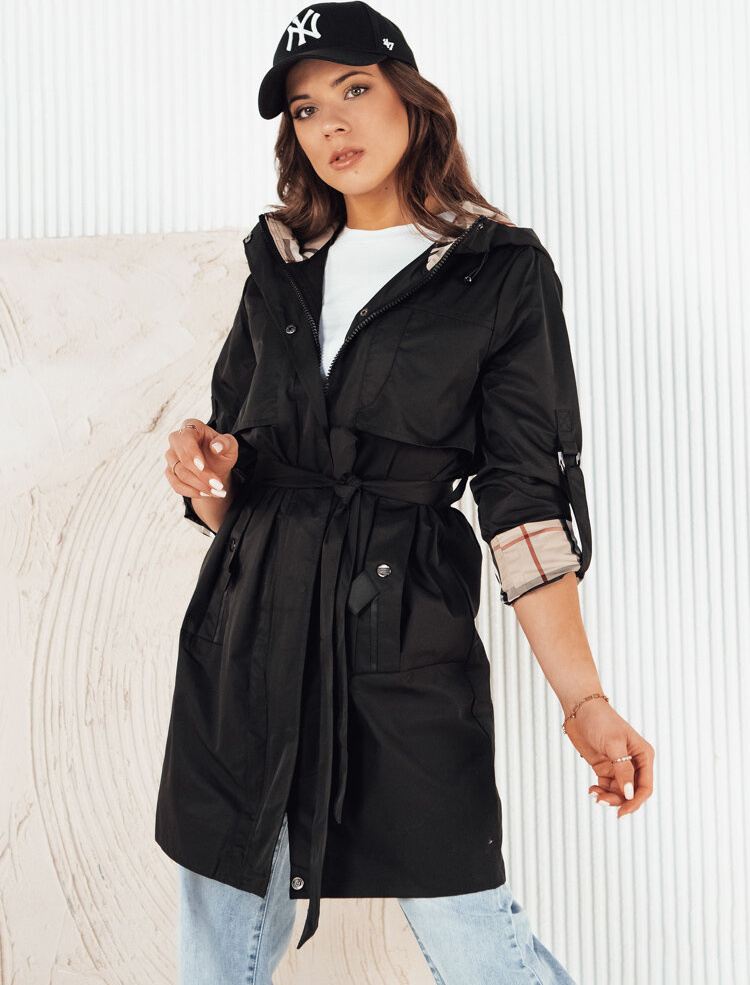 Čierna parka s nastaviteľnými rukávmi CIVIT TY4212 Veľkosť: S