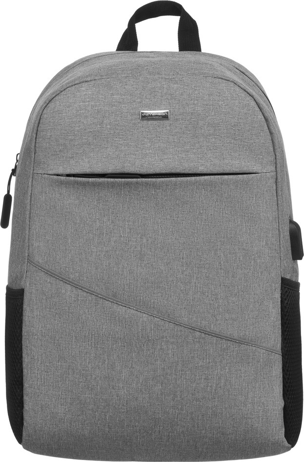 Peterson sivý batoh s priehradkou na notebook PTN 32702 Veľkosť: ONE SIZE