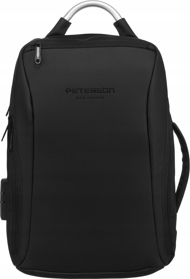 Peterson čierny batoh s USB portom PTN 2304 Veľkosť: ONE SIZE