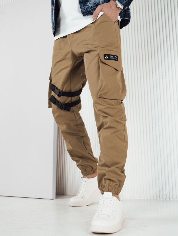 Tmavobéžové cargo nohavice UX4206 Veľkosť: 2XL