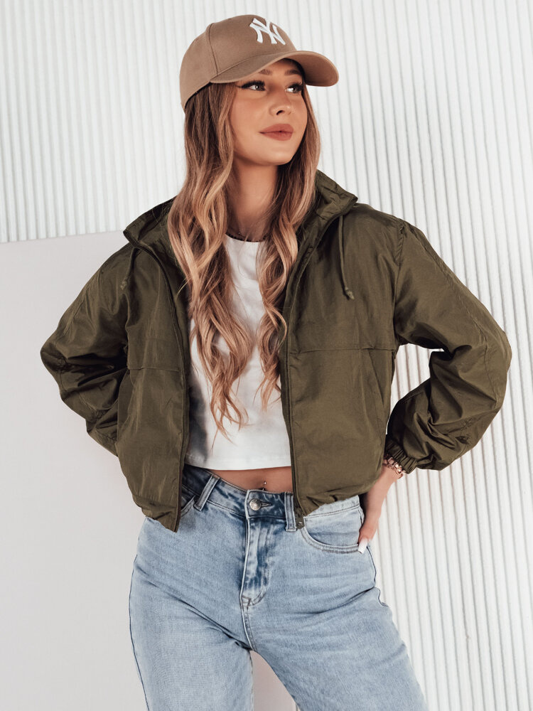 Tmavá khaki krátka bunda GRAUS TY4223 Veľkosť: S