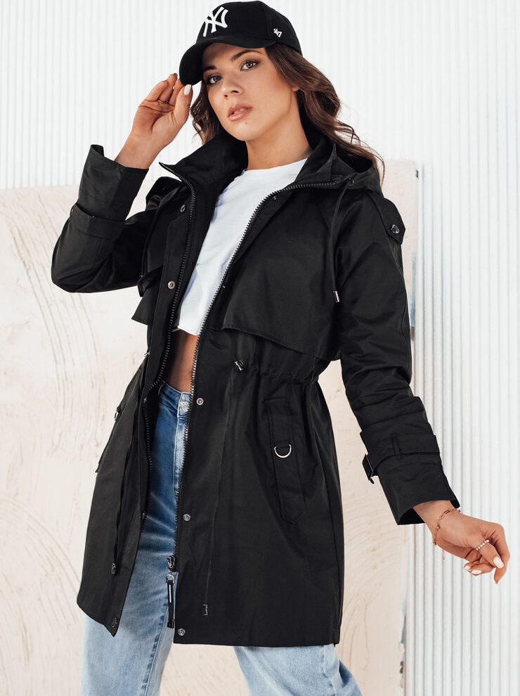 Čierna parka BRENS TY4230 Veľkosť: S