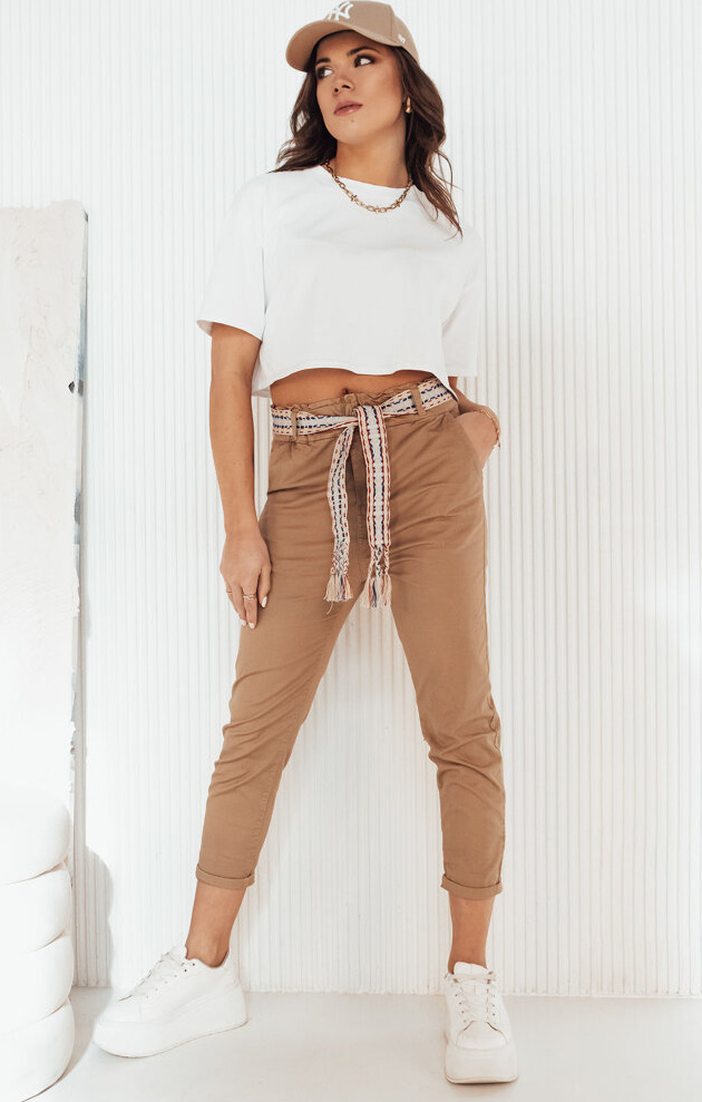 Camel nohavice s pásikom MAFRA UY1951 Veľkosť: M