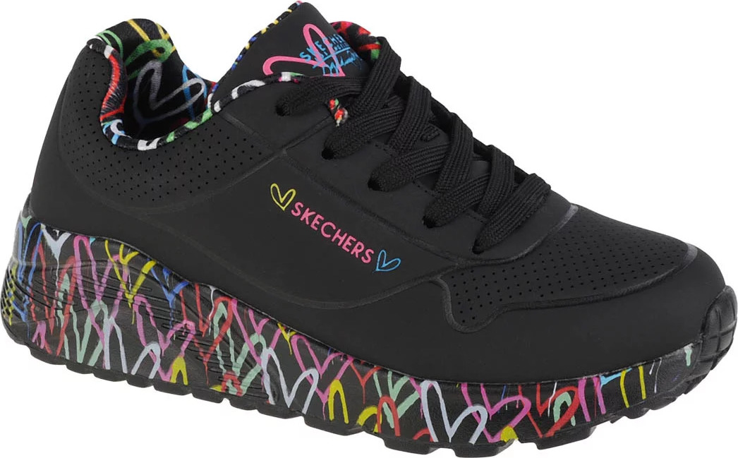 ČIERNE TENISKY SKECHERS UNO LITE 314976L-BKMT Veľkosť: 32