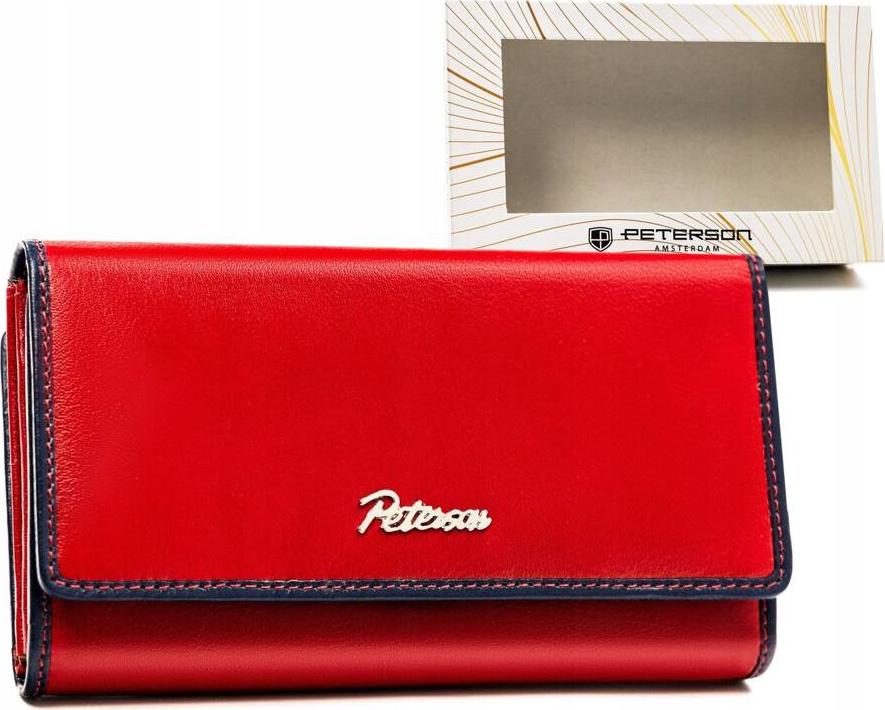Peterson Červeno-modrá veľká peňaženka Y610 PTN KA-24 Veľkosť: ONE SIZE