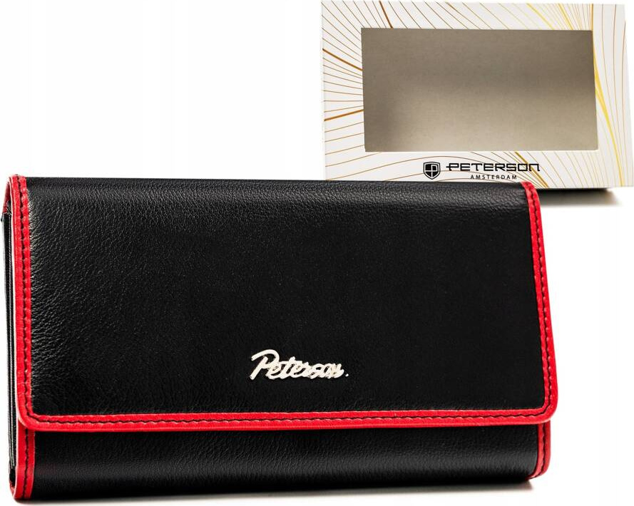 Peterson Čierna veľká peňaženka Y608 PTN KA-24 Veľkosť: ONE SIZE