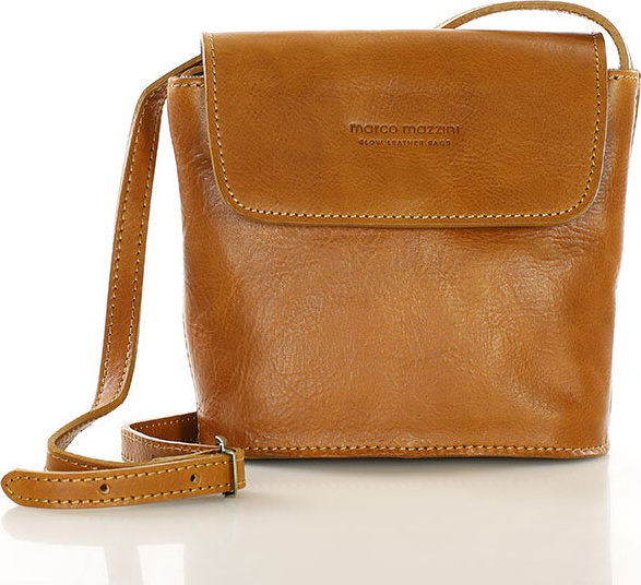 MARCO MAZZINI camel malá messenger taška (L251a) Veľkosť: ONE SIZE