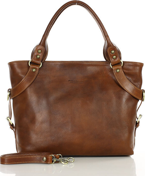 MARCO MAZZINI hnedá kožená business taška (418b) Veľkosť: ONE SIZE