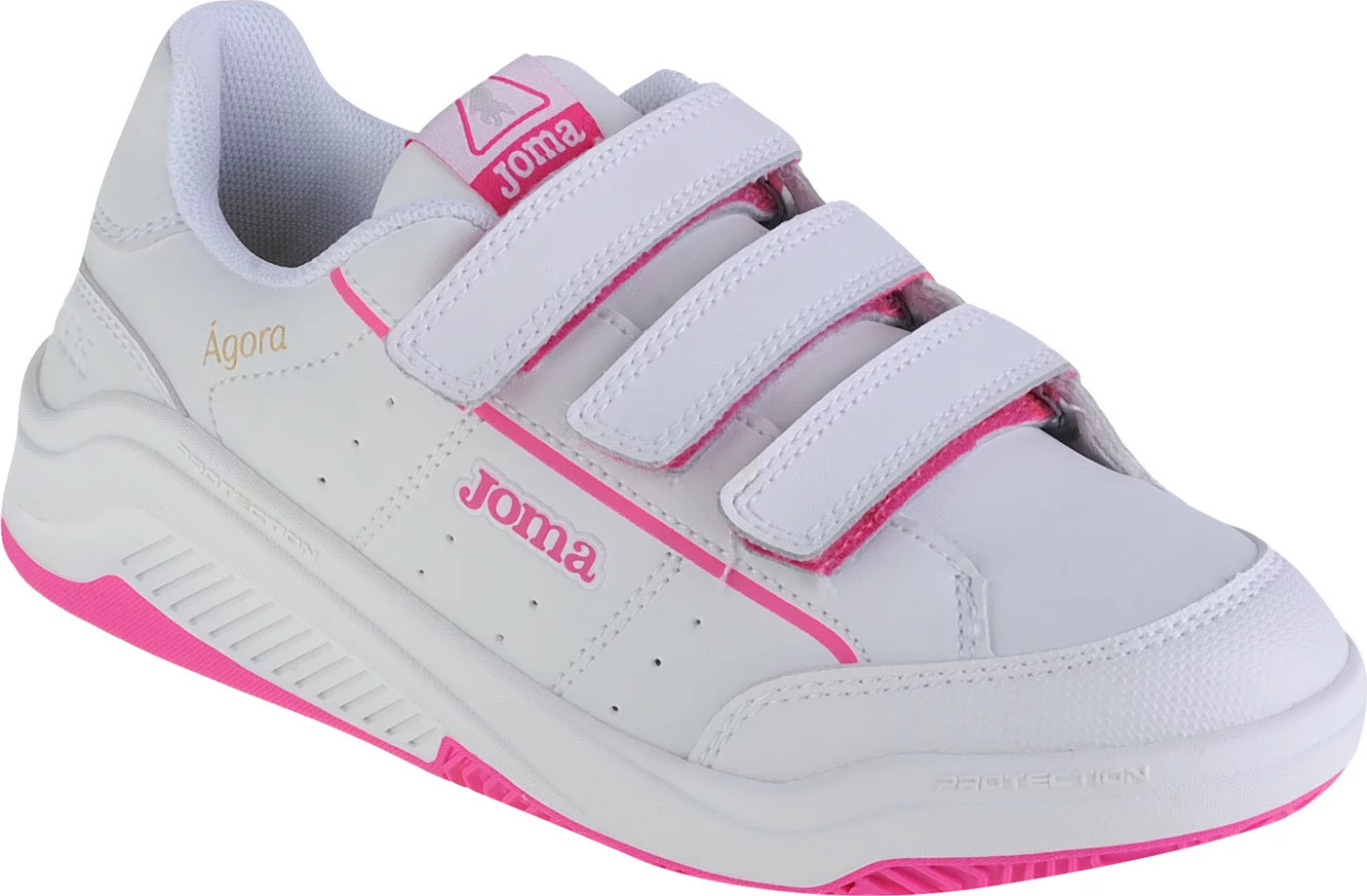 Biele dievčenské tenisky na suchý zips Joma W.Agora Jr 2310 WAGOW2310V Veľkosť: 32