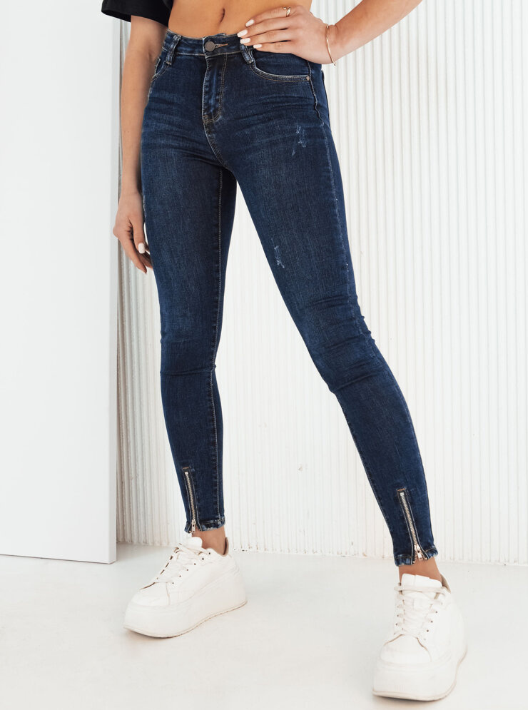 Tmavomodré skinny džínsy CANOS UY1959 Veľkosť: S