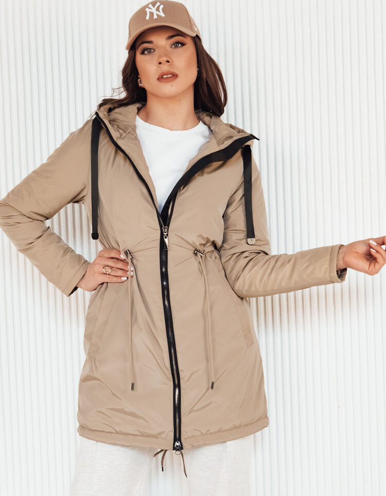 Tmavobéžová parka VERCHA TY4261 Veľkosť: S