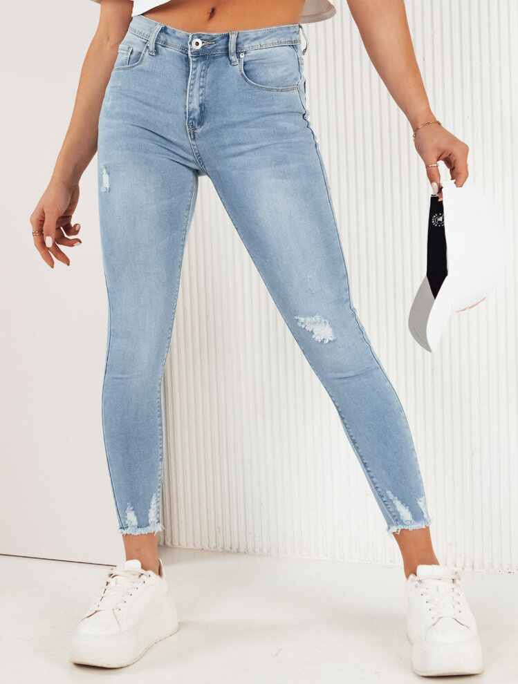 Svetlomodré skinny džínsy AURAN UY1982 Veľkosť: 2XL