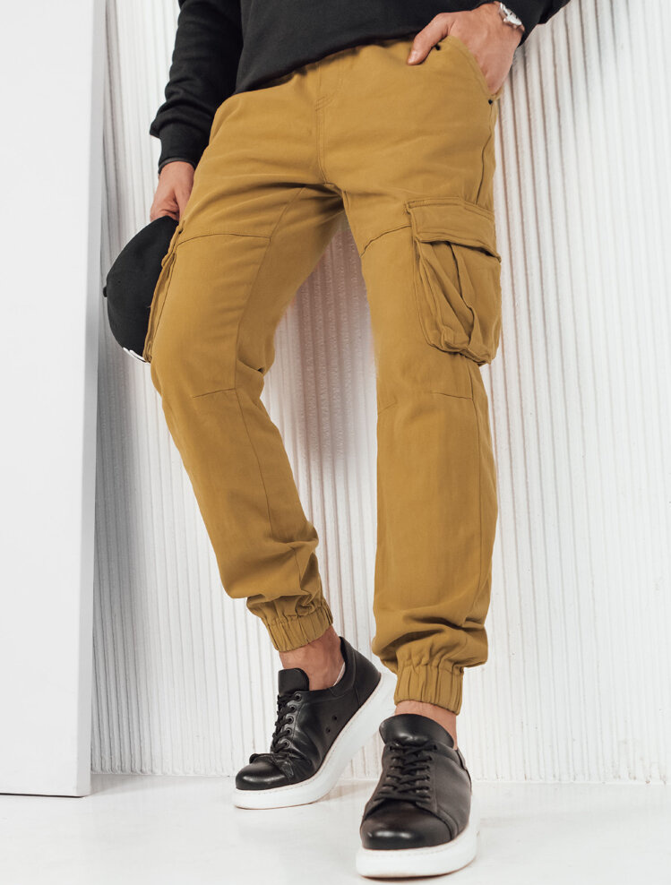 Khaki cargo nohavice UX4177 Veľkosť: S