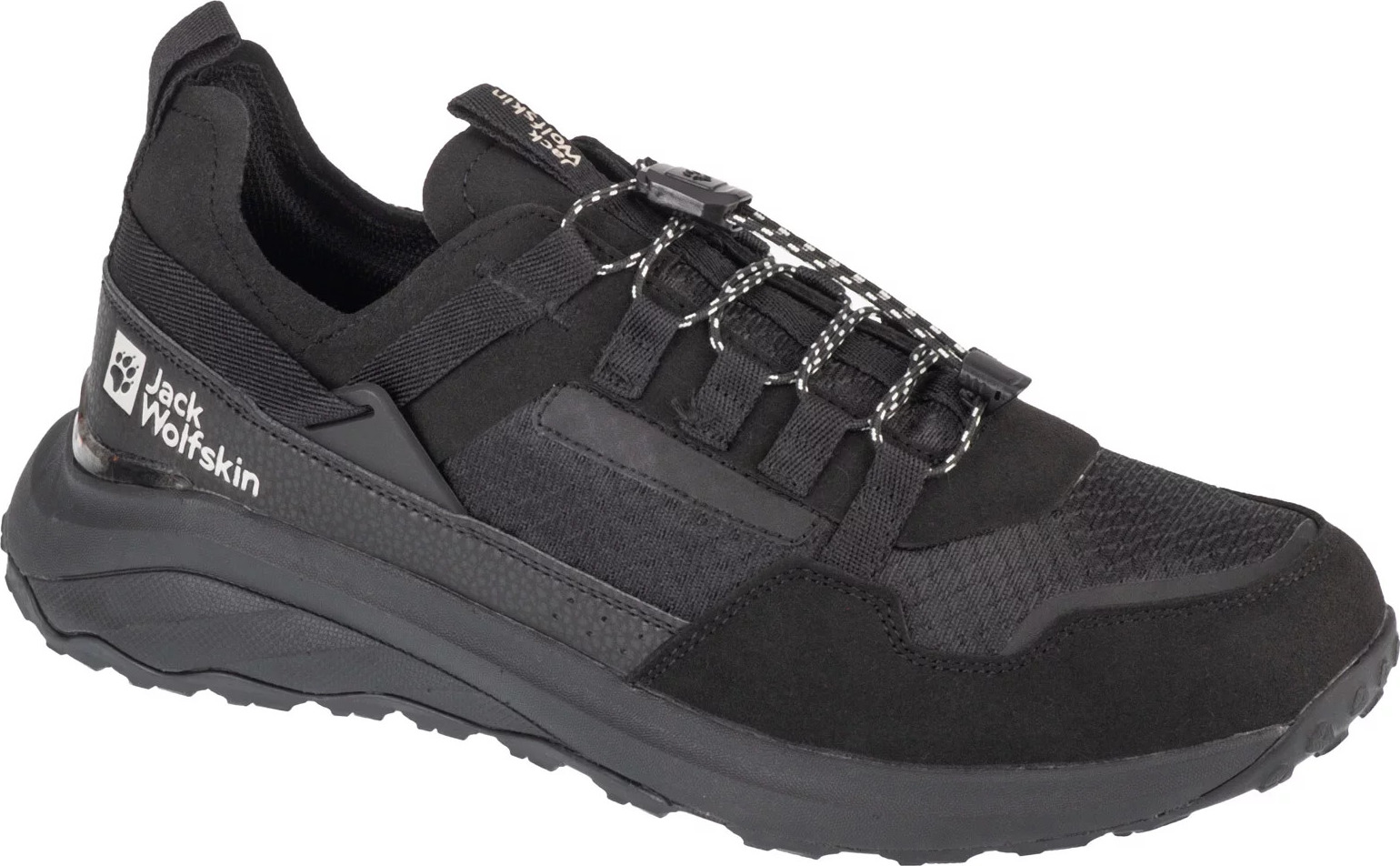 Čierne pánske športové topánky Jack Wolfskin Dromoventure Athletic Low M 4057011-6000 Veľkosť: 43