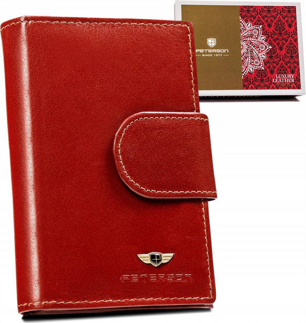 Peterson Hnedá peňaženka so zapínaním Y462 [DH] PTN 70-BO Veľkosť: ONE SIZE