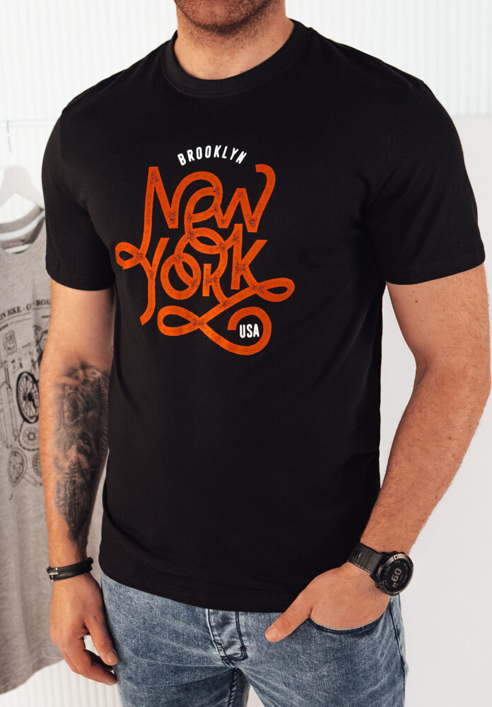 Čierne tričko s nápisom RX5368 Veľkosť: M