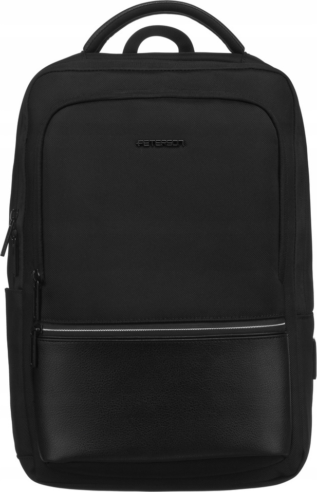 Peterson Čierny športový plecniak s vreckom na notebook PTN SL-2303 Veľkosť: ONE SIZE