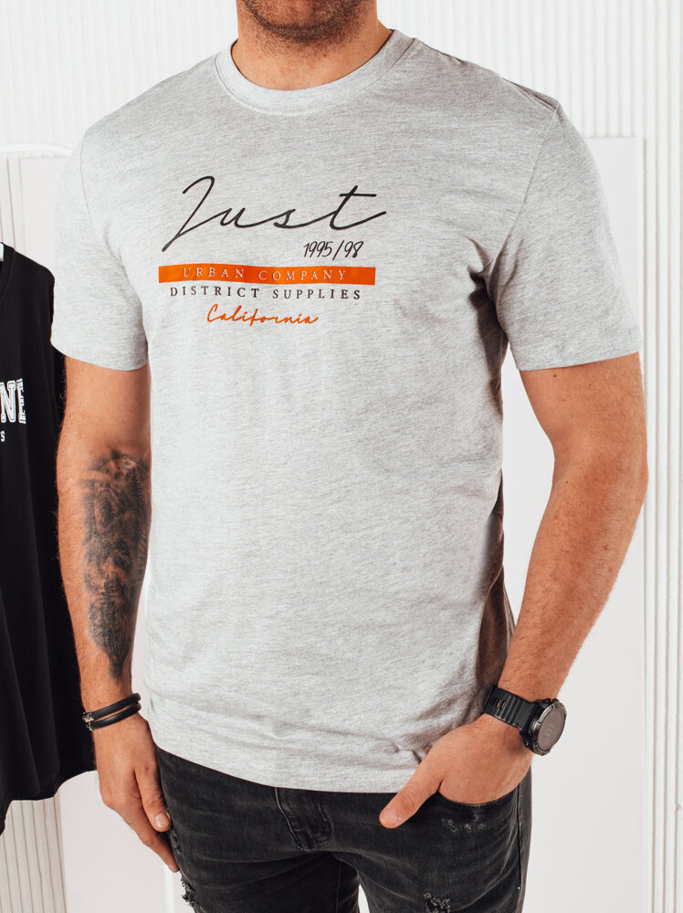 Svetlosivé tričko s potlačou RX5424 Veľkosť: 2XL