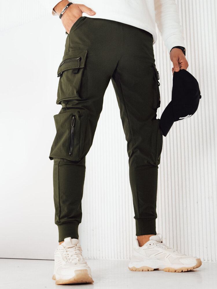 Khaki cargo nohavice UX4171 Veľkosť: XL
