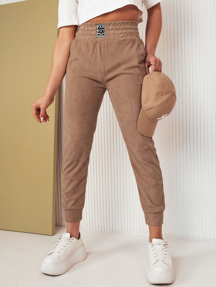 Camel menčestrové vypasované tepláky LORIST UY2057 Veľkosť: M/L