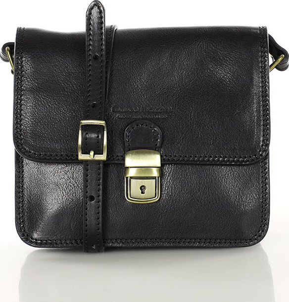 MARCO MAZZINI čierna štvorcová crossbody kabelka (L250c) Veľkosť: ONE SIZE