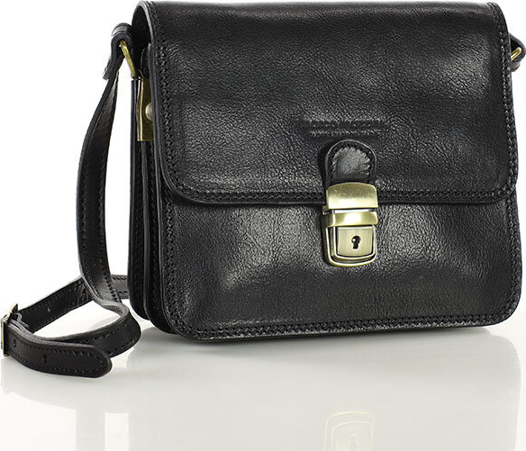 MARCO MAZZINI čierna štvorcová crossbody kabelka (L250c) Veľkosť: ONE SIZE