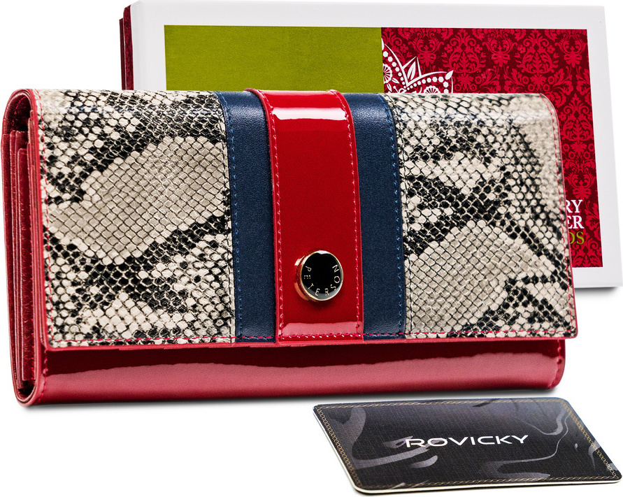 Peterson Farebná vzorovaná peňaženka Y062 PTN ST-467 Veľkosť: ONE SIZE