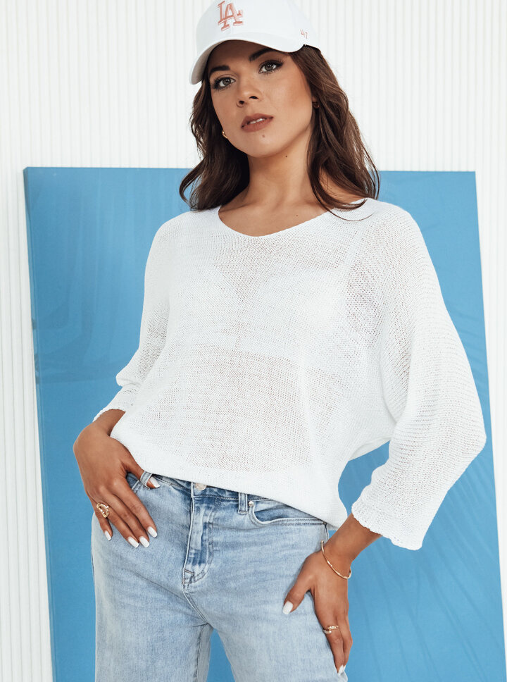 Smotanový ľahký svetrík ANNIS MY2333 Veľkosť: ONE SIZE