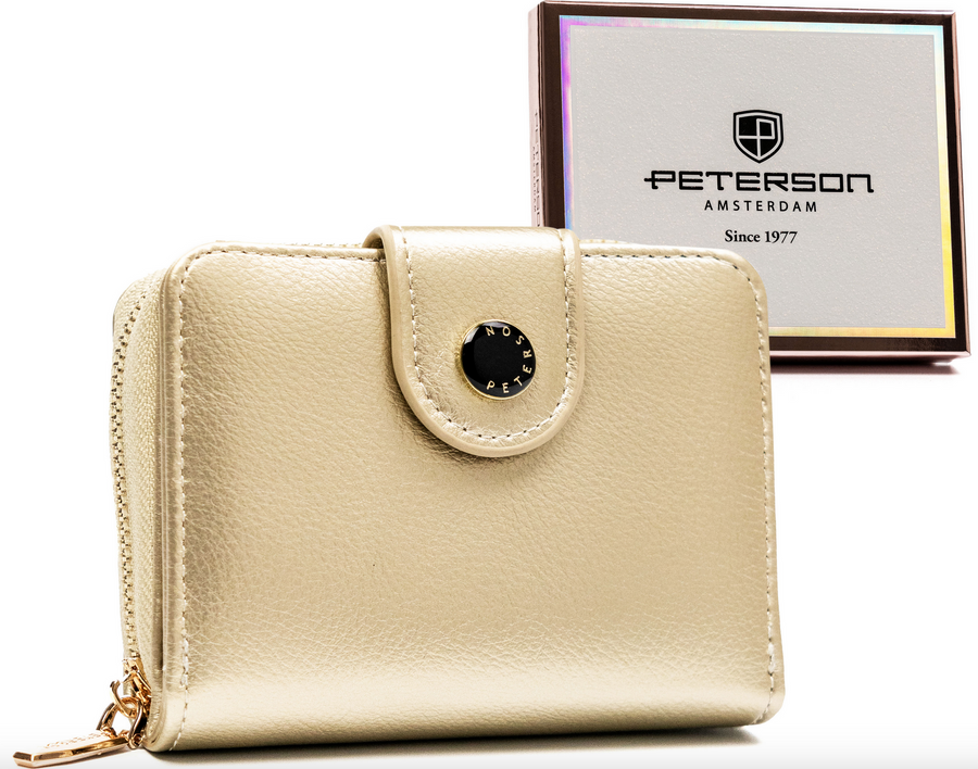 Peterson zlatá malá peňaženka Y660 PTN 014-HRH Veľkosť: ONE SIZE