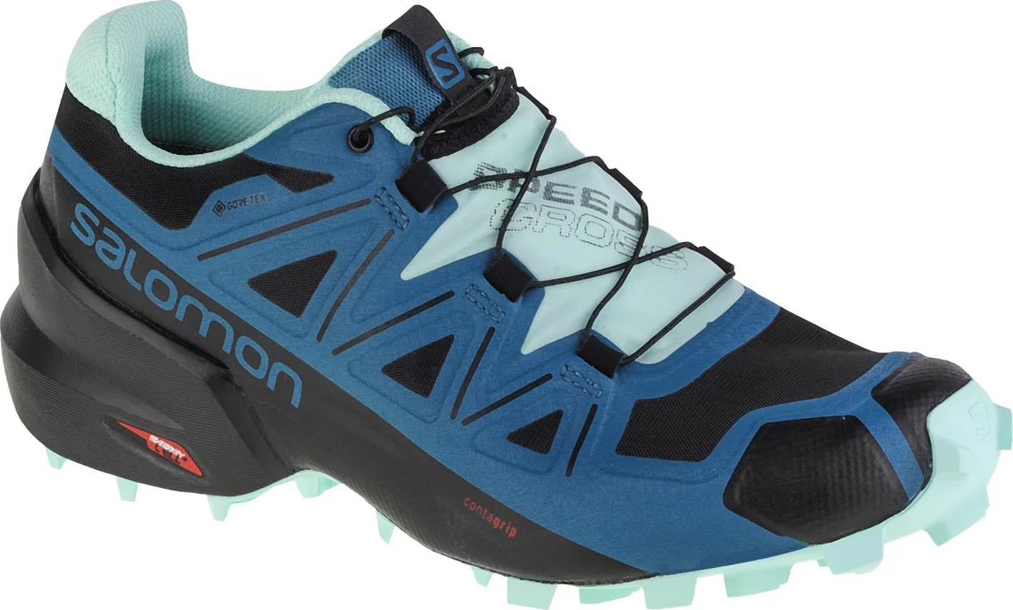 MODRO-ČIERNE DÁMSKE TOPÁNKY NA TRAIL SALOMON SPEEDCROSS 5 GTX W 416127 Veľkosť: 36