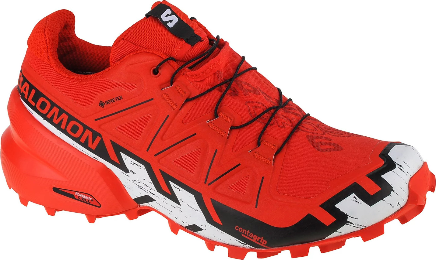 ČERVENÉ PÁNSKE TRAILOVÉ TOPÁNKY SALOMON SPEEDCROSS 6 GTX 417390 Veľkosť: 42 2/3