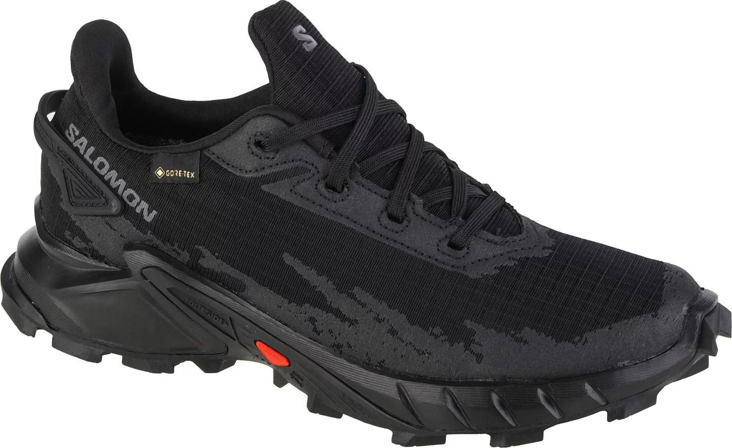Čierne trailové bežecké topánky Salomon Alphacross 4 GTX W 470641 Veľkosť: 39 1/3