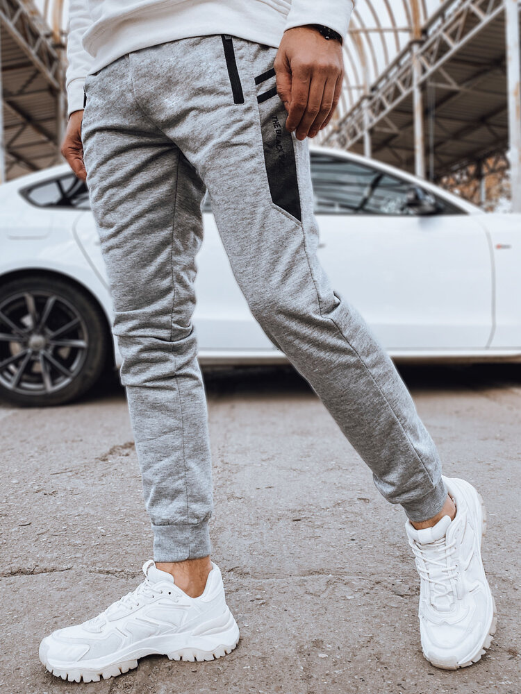 Svetlosivé pánske tepláky UX4213 Veľkosť: 2XL