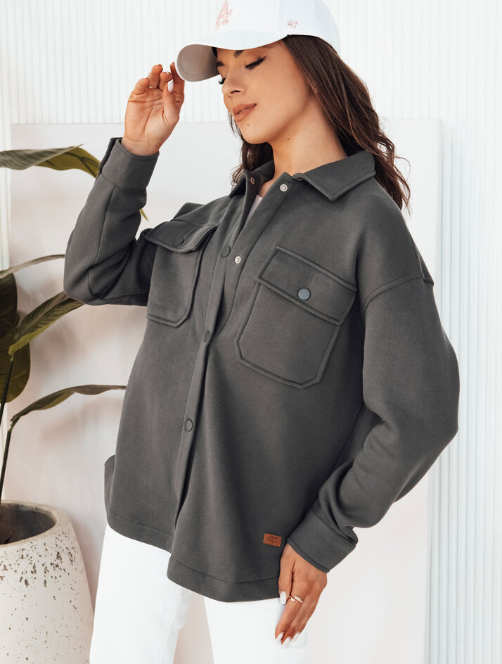 Tmavosivá prechodná košeľová bunda VELARA TY4300 Veľkosť: XS