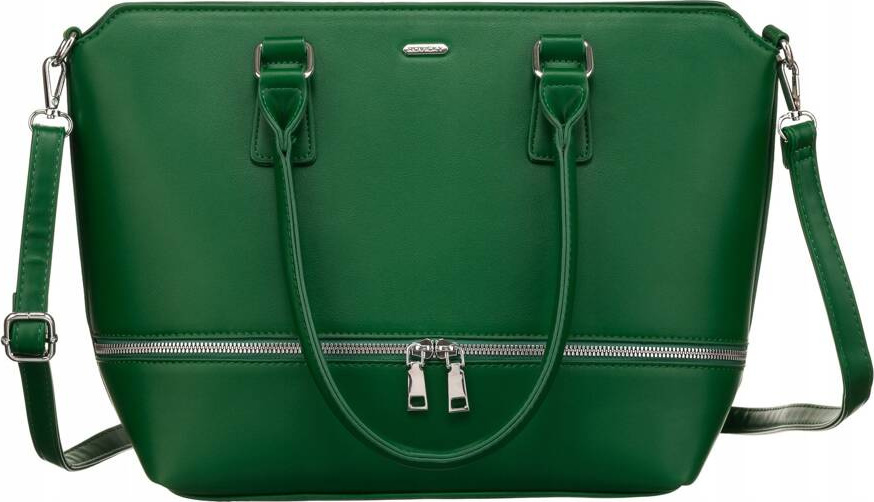 Rovicky zelená priestranná shopper kabelka R-072-04 Veľkosť: ONE SIZE