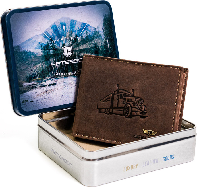 Peterson Hnedá peňaženka Truck W005 PTN 304T Veľkosť: ONE SIZE