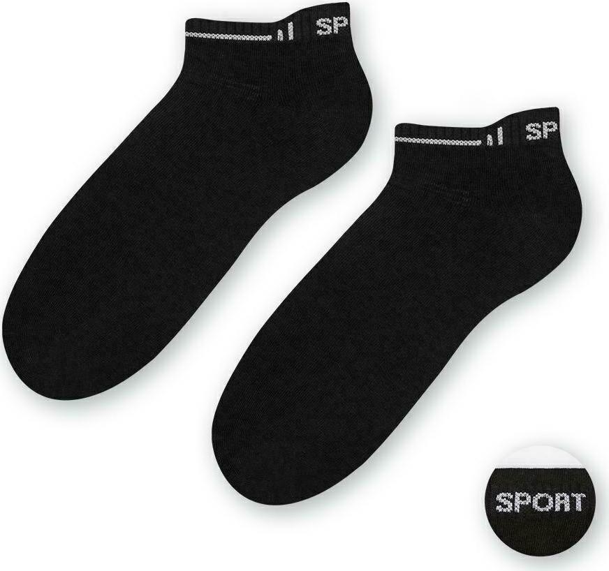 Čierne dámske ponožky Sport veľ. 38-40 Art. 050 DG07, BLACK Veľkosť: 38/40