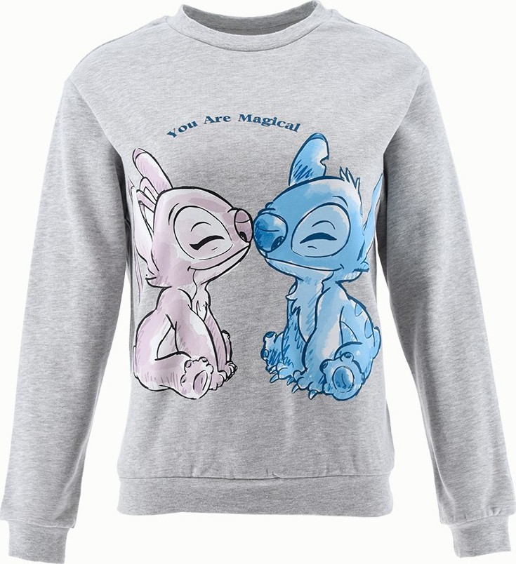 Svetlosivá dámska mikina Disney - Stitch Veľkosť: M