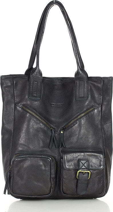 MARCO MAZZINI čierna kabelka s vreckami (vs31a) Veľkosť: ONE SIZE